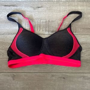 Hanes small hot pink dark  gray  bra